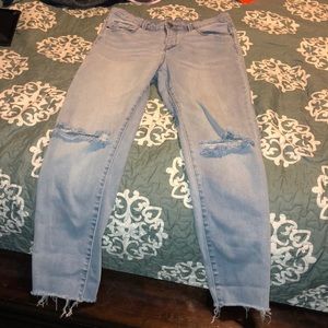 Ripped boyfriend jeans